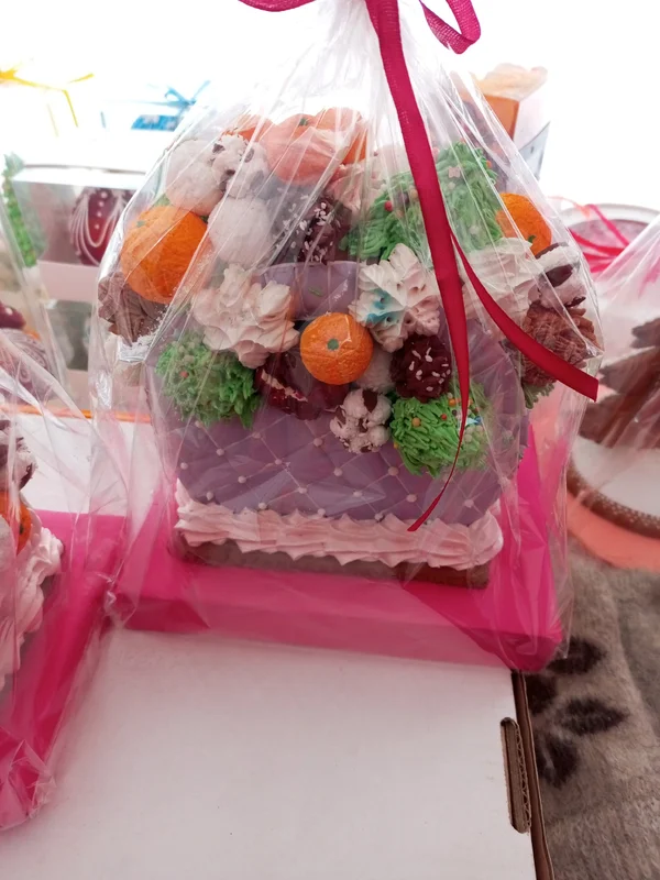 Пряничная сумка с зефиром