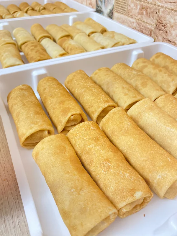 Блины с ветчиной и сыром