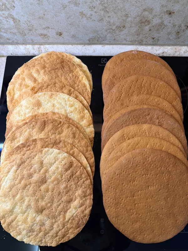 Медовые коржи диаметр 20 см