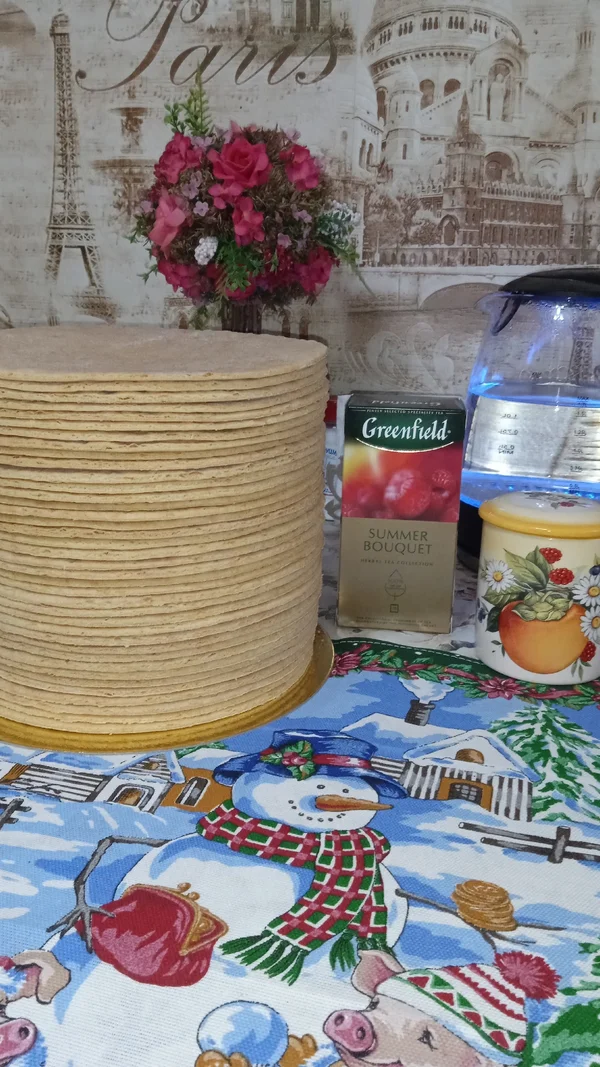 Медовые коржи для торта