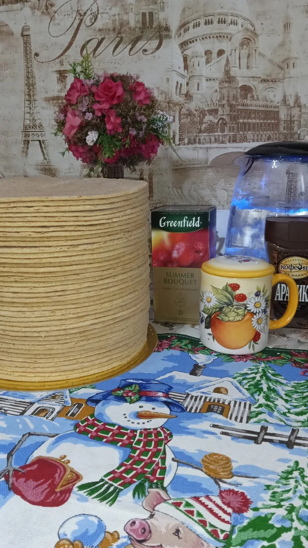 Медовые коржи для торта