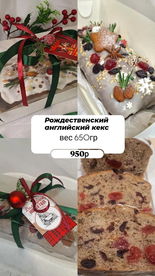 Рождественский английский кекс