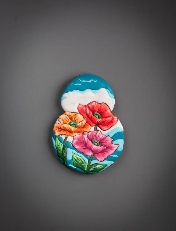 Пряники-восьмёрки с ручной росписью