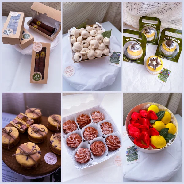 Зефиросендвичи с начинкой