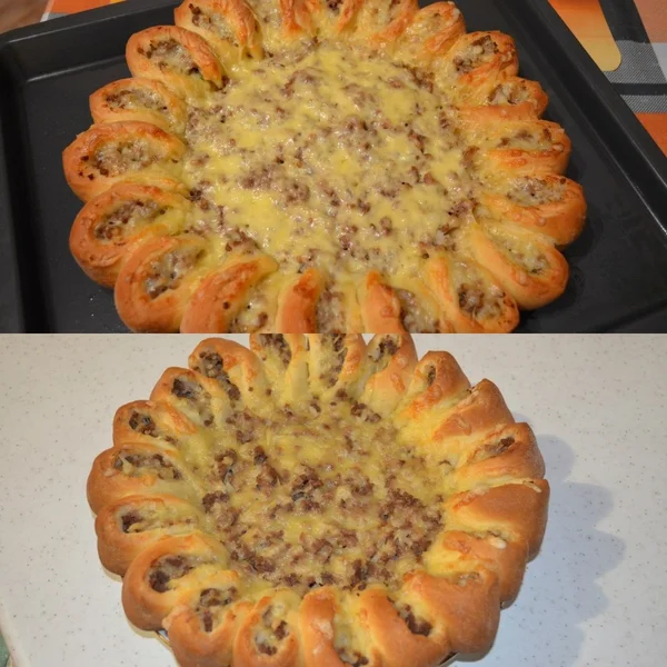 Ромашка с рисом и сыром