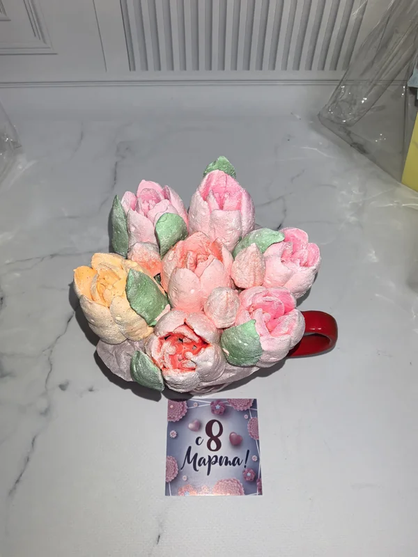 Зефир в коробочке сердце 18 см