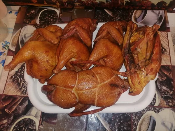 Курица домашнего копчения