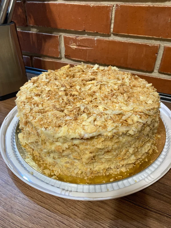 Наполеон с заварным кремом