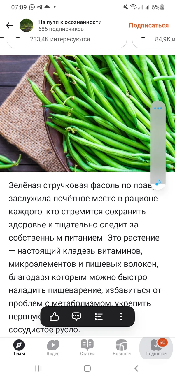 Спаржевая фасоль
