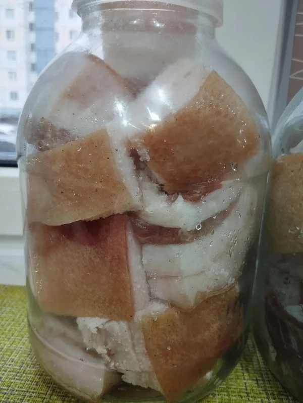 Сало домашнее солёное