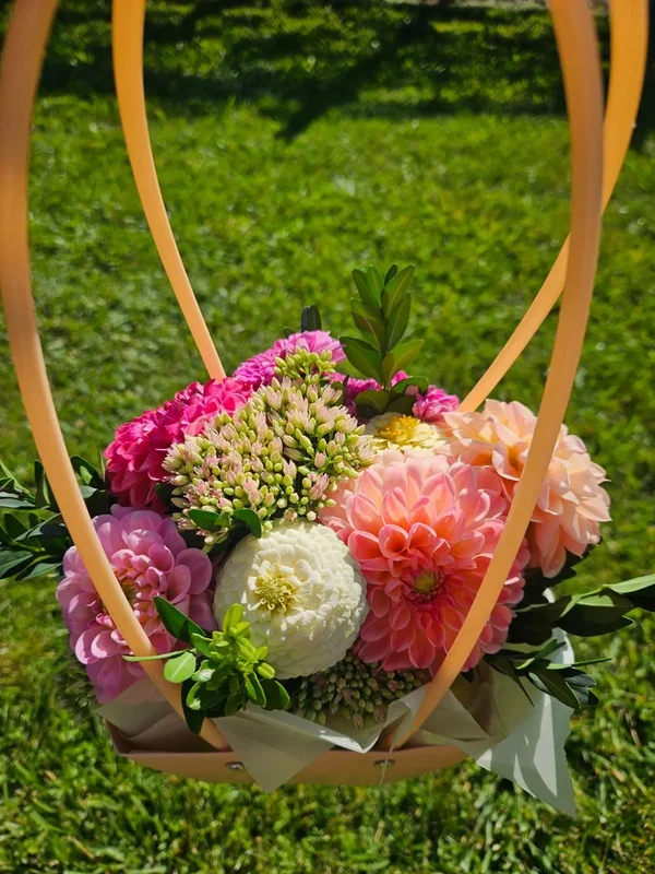 Мини-букет в корзиночке