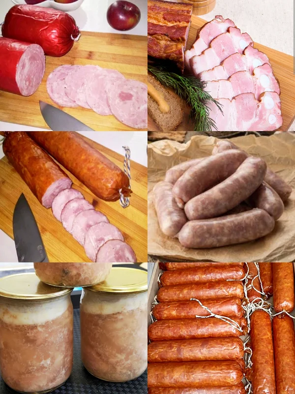 Колбаса копченая свиная