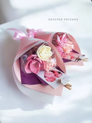 Шоколадный букет из 3 цветочков