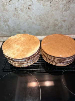 Медовые коржи диаметр 20 см