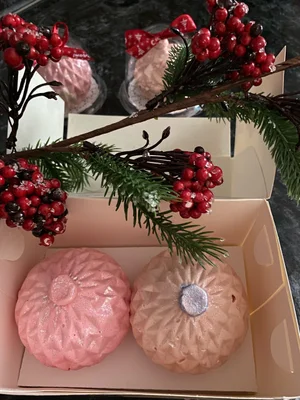 Шары из зефира с начинкой пирожных Картошка