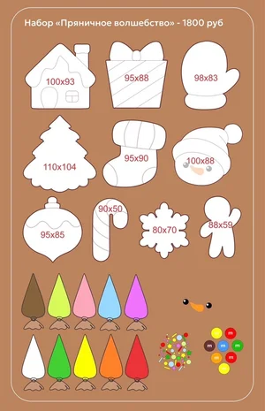 Наборы для росписи пряников