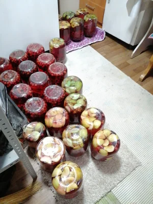 Домашние компоты в ассортименте (яблочный, вишнёвый, абриковый, персиковый, фейхоа и другие)