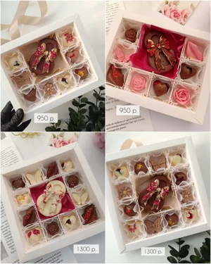 Наборы конфет, букеты и трюфели из бельгийского шоколада