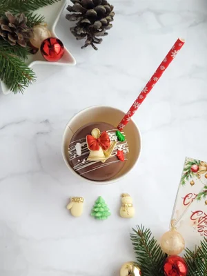 Шоколадные бомбочки с маршмеллоу и какао