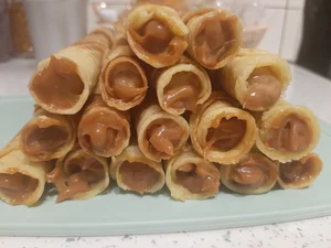 Трубочки с вареной сгущенкой