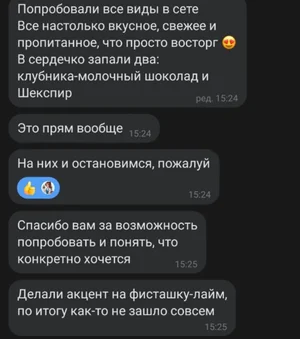 Дегустационный сет начинок для торта