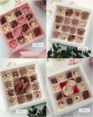 Наборы конфет, букеты и трюфели из бельгийского шоколада