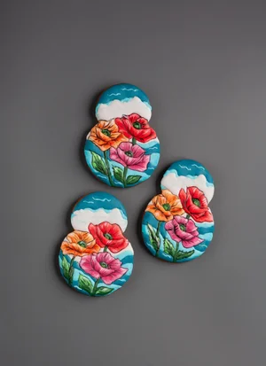 Пряники-восьмёрки с ручной росписью