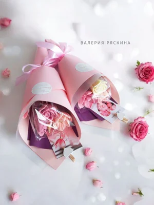 Шоколадный букет из 3 цветочков