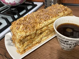 Наполеон с заварным кремом