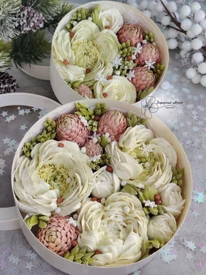 Новогодние зефирные композиции