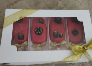 Новогодний сюрприз (снежок, мандарины,  ёлочные шары)