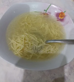 Домашняя яичная лапша из перепелиного яйца