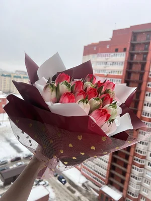 Зефирный букет в форме сердца