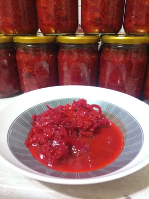 Горох с копчёной курицей и овощами