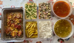 Готовые обеды (комплекс: первое, второе, гарнир, салат, компот, хлеб)
