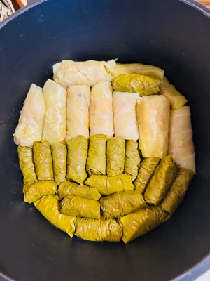 Горох с копчёной курицей и овощами