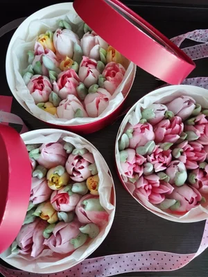 Зефирные цветы (букеты)