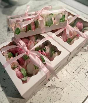 Зефирные тюльпаны (съедобный букет)