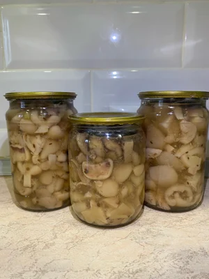 Маринованные грибы маслята