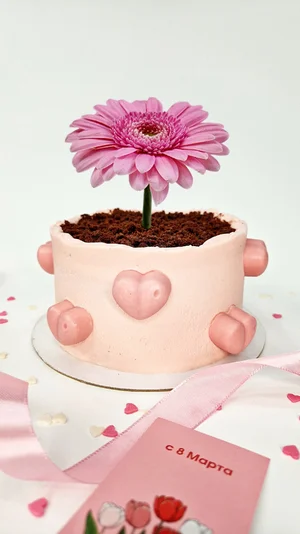 Цветок в сладком горшочке