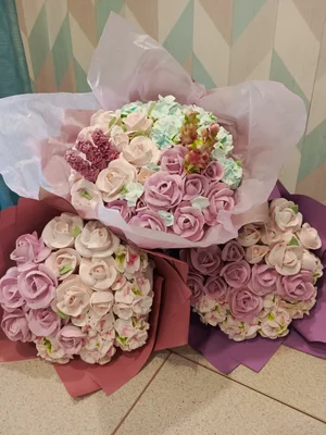 Зефирные букеты