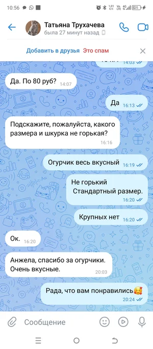 Огурцы