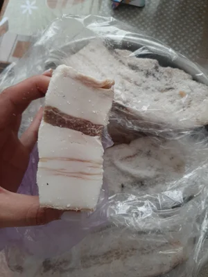 Домашнее сало солёное