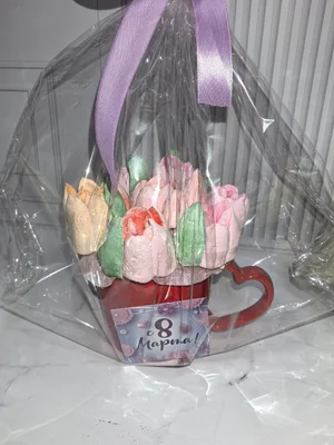 Зефир в коробочке сердце 18 см