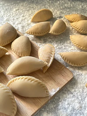 Вареники с картофелем и грибами