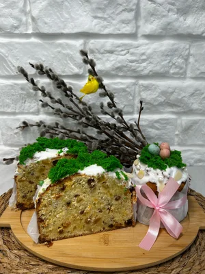 Кулич творожный бездрожжевой