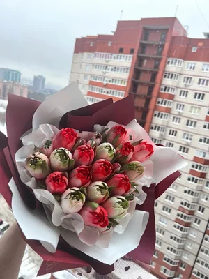 Зефирный букет в форме сердца