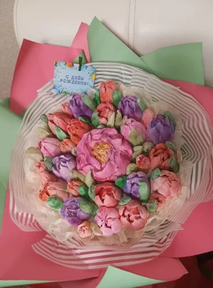 Зефирные букетики