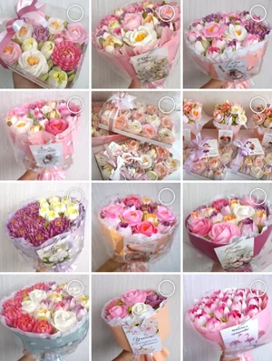 Зефирные букеты