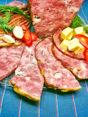 Мясной хлеб с сыром Чеддер